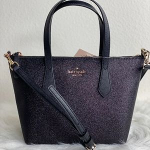 Kate Spade Joeley Small Black Glitter Satchel